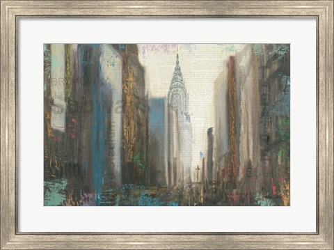 Framed Urban Movement I NY Print