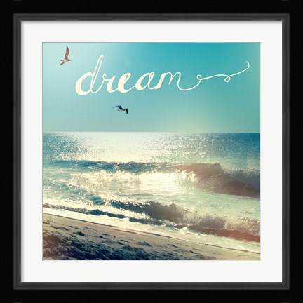 Framed Coastline Waves Print