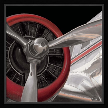 Framed Travel by Air Dark II Print