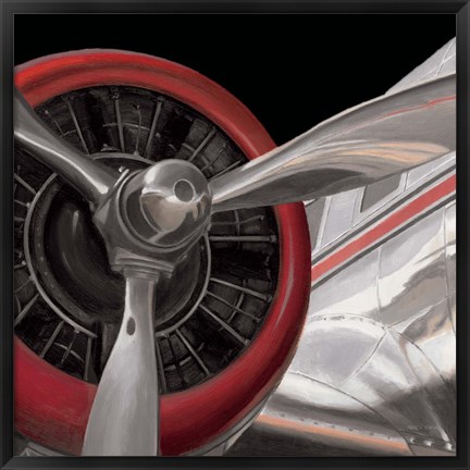 Framed Travel by Air Dark II Print