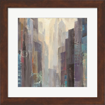 Framed City at Dawn Print