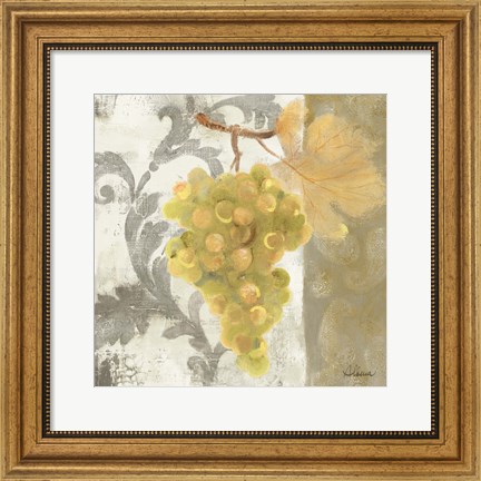 Framed Acanthus and Paisley With Grapes II Print