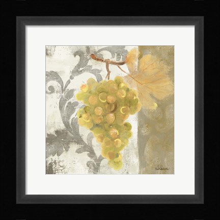 Framed Acanthus and Paisley With Grapes II Print