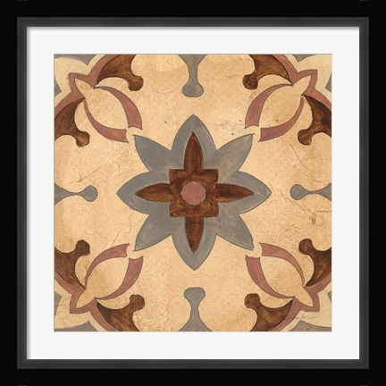 Framed Andalucia Tiles D Color Print