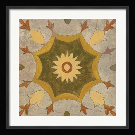 Framed Andalucia Tiles G Color Print