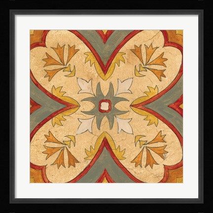 Framed Andalucia Tiles H Color Print