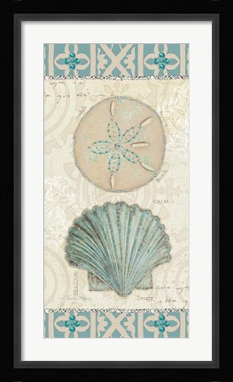 Framed Beach Treasures II Print