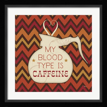 Framed Caffeine I Print