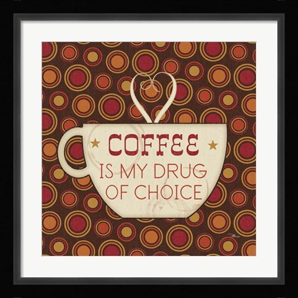 Framed Caffeine II Print