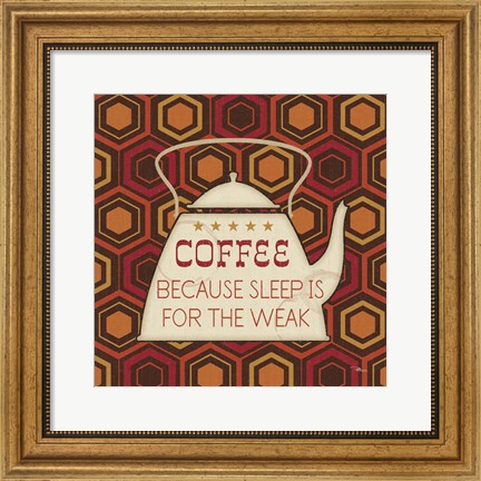 Framed Caffeine III Print