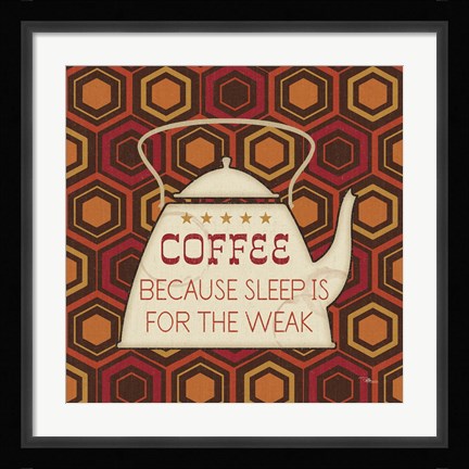 Framed Caffeine III Print