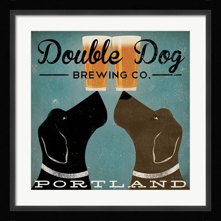 Framed Double Dog Brewing Co. Print