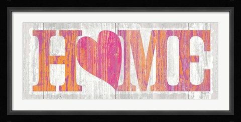 Framed Driftwood Home Print