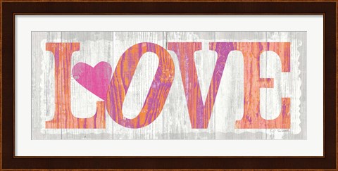 Framed Driftwood Love Print