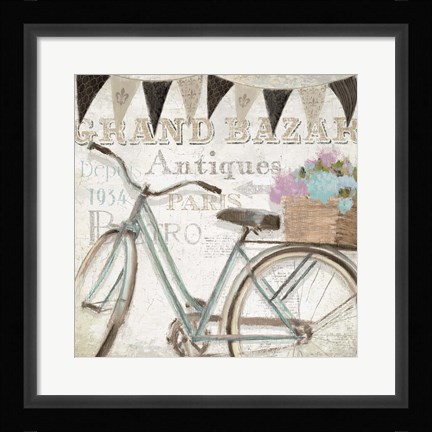 Framed French Flea Market II Print