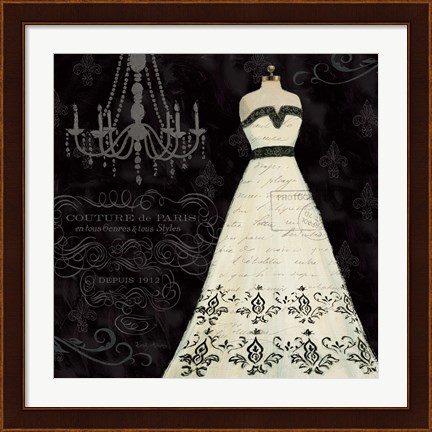Framed French Couture II Print