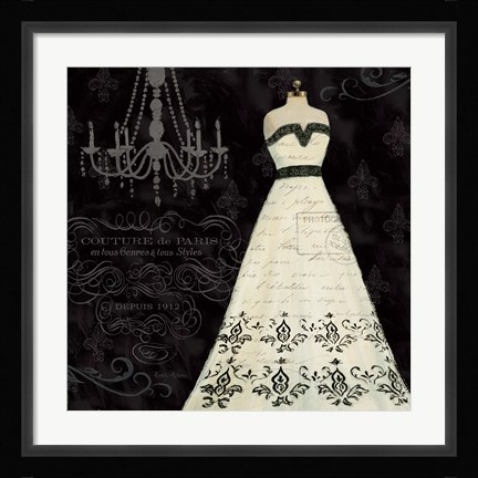 Framed French Couture II Print