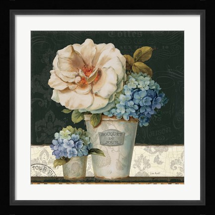 Framed French Vases II Print