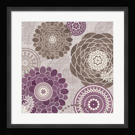 Framed Gray Garden Melody II Print