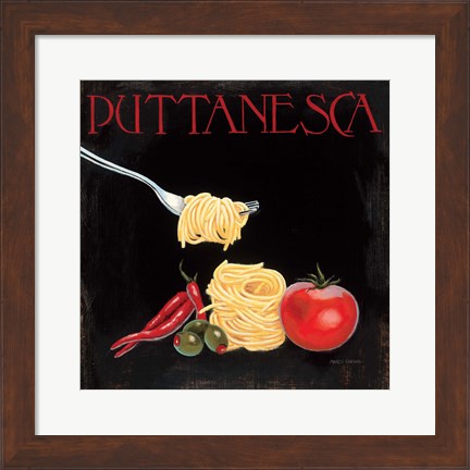 Framed Italian Cuisine I Print