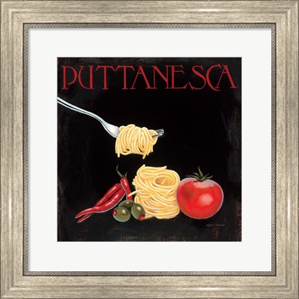 Framed Italian Cuisine I Print