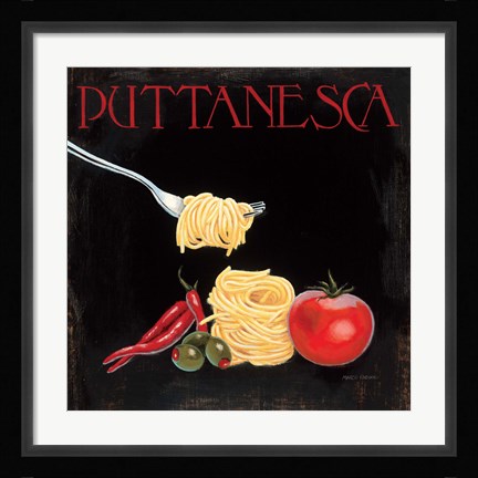 Framed Italian Cuisine I Print