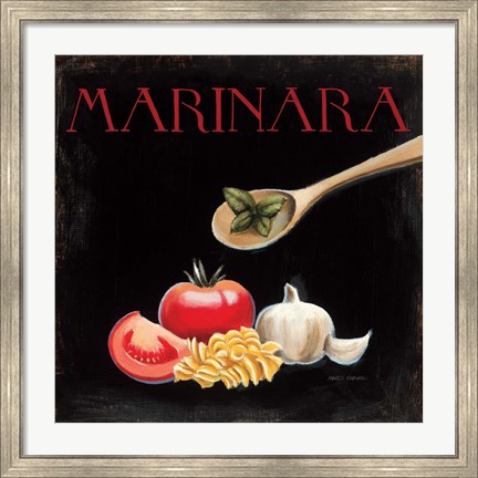 Framed Italian Cuisine IV Print