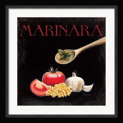 Framed Italian Cuisine IV Print