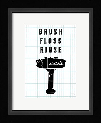 Framed Letterform Sink Print