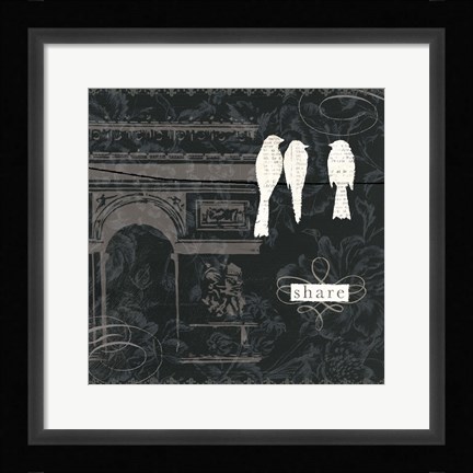 Framed Love Paris II Print