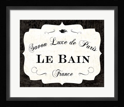 Framed Le Bain Luxe II Print