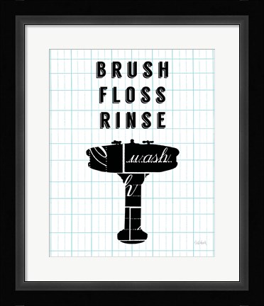 Framed Letterform Sink Print