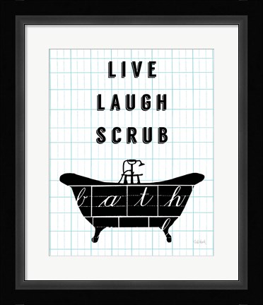 Framed Letterform Tub Print