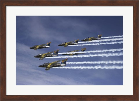 Framed Swedish Air Force Saab jet Print