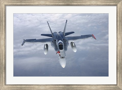 Framed Front View of F/A-18 Hornet of the Finnish Air Force Print