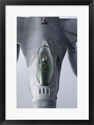 Framed F-16 Fighting Falcon of the Portugese Air Force Print