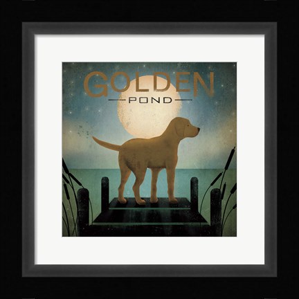 Framed Moonrise Yellow Dog Print
