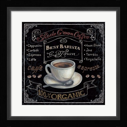 Framed Morning Treat Square II Print