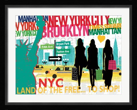 Framed New York City Life III Print