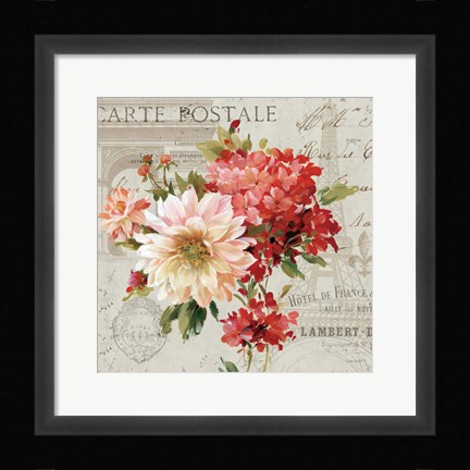 Framed PS Je Taime Light I Print