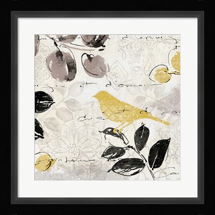 Framed Plume and Motif II Print