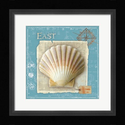 Framed Points East Print