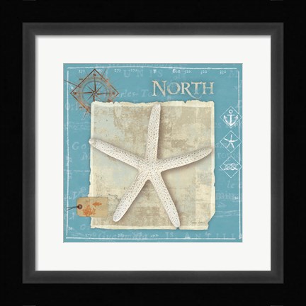 Framed Points North Print