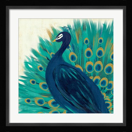 Framed Proud as a Peacock II Print