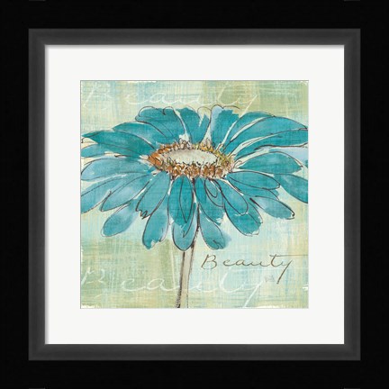 Framed Spa Daisies I Print