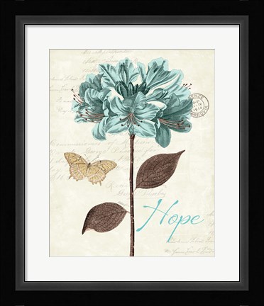 Framed Slated Blue II Print