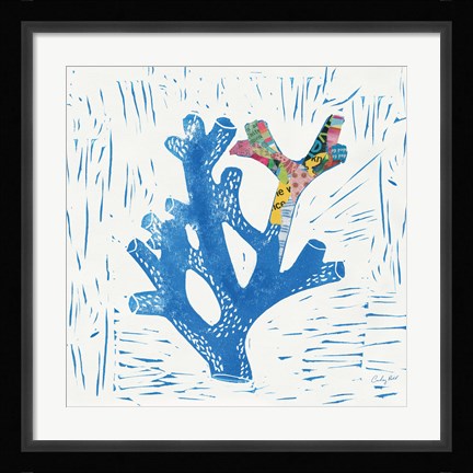 Framed Sea Creature Coral Color Print