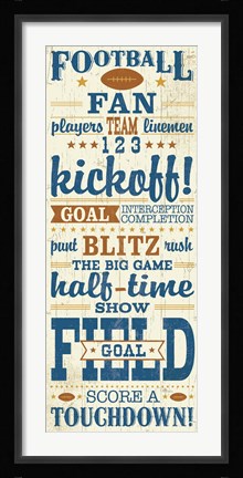 Framed Sport Lover I Brown Print