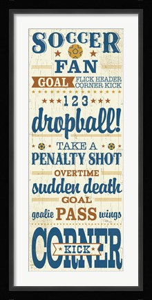 Framed Sport Lover III Brown Print