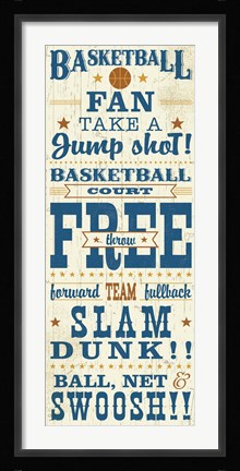 Framed Sport Lover IV Brown Print